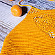 Author's yellow knitted crop top made of cotton Sunny beach. Tops. Вязаные игрушки - Ольга (knitlandiya). Online shopping on My Livemaster.  Фото №2