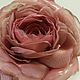 Order FABRIC FLOWERS. Chiffon rose ' Antique copper'. fioridellavita. Livemaster. . Brooches Фото №3