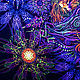 Медитативное флюрное полотно «Fractal Shambhala». Гобелен. Fractalika. Ярмарка Мастеров.  Фото №4