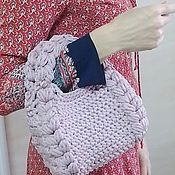 Сумки и аксессуары handmade. Livemaster - original item Tote: Knitted women`s handbag on a chain.. Handmade.