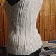 Women's knitted vest Colour of ecru. Vests. Warm Yarn. My Livemaster. Фото №4