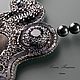 Order Grey. Grace necklace set with grey silk obsidian. Elena Potsepnya Jewelry. Livemaster. . Necklace Фото №3