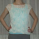 Summer top with an openwork pattern, Tops, Ivanovo,  Фото №1