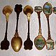 Souvenir spoons Sochi, Vintage kitchen utensils, Istra,  Фото №1