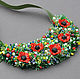 Bright Blooming poppies necklace, Necklace, Copenhagen,  Фото №1