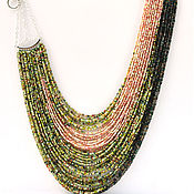 Украшения handmade. Livemaster - original item Uralskie SKAZY - necklace with beaded strands. Handmade.