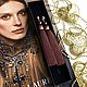 Серьги-кисти Chocolate silk шоколадные коричневые шелк позолота жемчуг. Серьги-кисти. GolDFeniX. Интернет-магазин Ярмарка Мастеров.  Фото №2