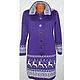 Coat knit with a Norwegian ornament with the hood, Coats, Moscow,  Фото №1