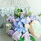 Bouquet of flowers with Ranunculus in pastel shades. Handmade. Composition. Olga-art-flower. My Livemaster. Фото №5