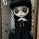 Кукла Блайз Wednesday Addams. Кукла Кастом. Dolls Katti. Ярмарка Мастеров.  Фото №6