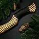Заказать Топор из стали 9ХС Велес, рукоять: Ясень, кожаная намотка. Кузница «Вострый нож», г. Ворсма. Ярмарка Мастеров. . Подарки для охотников и рыболовов Фото №3