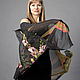 Scarf -Gladiolus - batik silk chiffon. Wraps. BATIK&STYLE. Online shopping on My Livemaster.  Фото №2