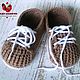 Booties knitted Sneakers sneakers Shoes, Babys bootees, Krasnodar,  Фото №1