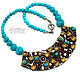 Turquoise Necklace (393) designer jewelry, Necklace, Salavat,  Фото №1