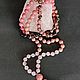 Четки (мала) 108 бусин. Розовый кварц, родонит, черный агат. Четки. Anna M Jewelry. Ярмарка Мастеров.  Фото №5