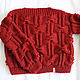 Свитер вязаный женский. Свитеры. Knit by Heart - Вязаная одежда 富. Ярмарка Мастеров.  Фото №4