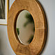 Espejo en marco de madera maciza, DAUR. Mirror. myloftme. Ярмарка Мастеров.  Фото №4