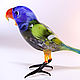 Glass figurine of a macaw parrot. Figurines. In Glass. Online shopping on My Livemaster.  Фото №2