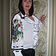 Блуза вышиванка"СТРОГИЕ НРАВЫ" авторская. Блузки. эксклюзивная одежда с вышивкой (mirinna). Ярмарка Мастеров.  Фото №4