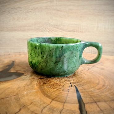 Посуда ручной работы. Ярмарка Мастеров - ручная работа Нефритовая кружка. Handmade.