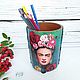 Pencil Frida Kahlo, Pencil holders, Novosibirsk,  Фото №1
