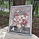 Three-dimensional painting Flowers in a vase sculptural painting Bas-relief. Pictures. Elya Bakieva. Ярмарка Мастеров.  Фото №4