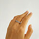 Anillo con piedras y rizos plata (Ob22). Engagement rings. anna-epifanova. Ярмарка Мастеров.  Фото №5