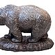 Бурый медведь идущий. Статуэтка. Stone Land. Интернет-магазин Ярмарка Мастеров.  Фото №2