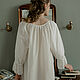 Order Jane Air nightgown made of silk cambric milky color. Delicate Clothing Store (Daria). Livemaster. . Nightdress Фото №3
