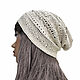 Summer openwork hat for women Boho, Caps, Moscow,  Фото №1