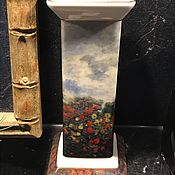 Винтаж handmade. Livemaster - original item Candlestick, porcelain, Claude Monet 
