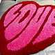 Заказать  Мягкий коврик для уюта сердце LOVE. Tufted_Rood. Ярмарка Мастеров. . Ковры для дома Фото №3