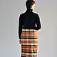 Skirt winter plaid overcoat fabric. Skirts. Tolkoyubki. My Livemaster. Фото №4