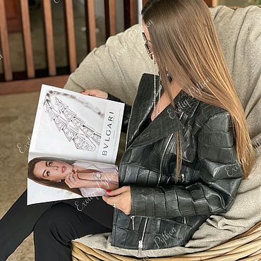 Одежда ручной работы. Ярмарка Мастеров - ручная работа Куртка из кожи крокодила. Handmade.