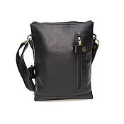 Сумки и аксессуары handmade. Livemaster - original item Men`s bag: Men`s Leather Bag Black Trace Mod. C52-712. Handmade.