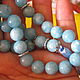 Classical beads of genuine Blue agate. Rosary. Rimliana - the breath of the nature. My Livemaster. Фото №6