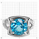 Кольцо золотое 585 с топазом. Арт. ТГК4. Кольца. Ангелика (demantoid). Ярмарка Мастеров.  Фото №4
