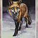 Order Painting with a fox in watercolor. Animals with watercolor paints. pirogov-maxim. Livemaster. . Pictures Фото №3