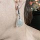 With Beryl earrings 'Triangles', Earrings, Moscow,  Фото №1