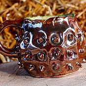 Посуда handmade. Livemaster - original item Mug. Golden Chestnut.. Handmade.