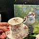 Винтаж: Кофейная пара «Вереск», фарфор, Royal Albert, Англия. Кружки винтажные. Светлана Воробьева. Ярмарка Мастеров.  Фото №11