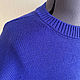 Джемпер оверсайз "Синяя высота", кашемир+меринос. Джемперы. FAVORITE KNITWEAR (Наталья). Ярмарка Мастеров.  Фото №4