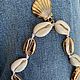Anklet made of shells Kauri gold plating. Bead bracelet. AfricaForever. My Livemaster. Фото №5