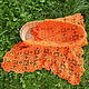 Children's orange knitted blanket. Baby blankets. NLadoga. Online shopping on My Livemaster.  Фото №2