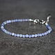 Bracelet made of beads natural stone tanzanite with a cut. Bead bracelet. naturalkavni. My Livemaster. Фото №4