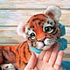 Tiger felted Elias, the toy is made of wool. Felted Toy. kluchevaya toy. Online shopping on My Livemaster.  Фото №2