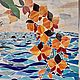  Орхидеи у моря. Панно. Stainedglassday (STAINEDGLASSDAY). Интернет-магазин Ярмарка Мастеров.  Фото №2