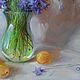 Картина Колокольчики и календула С.  Разумовой 50х40. Картины. Светлана Разумова. Ярмарка Мастеров.  Фото №5