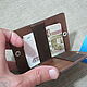 Cardholder-wallet-clip for 4 cards and several bills. Clamps. Joshkin Kot. My Livemaster. Фото №6