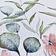  "Прозрачно" акварель (цветы, травы). Картины. 'Море внутри' Надежда. Ярмарка Мастеров.  Фото №4